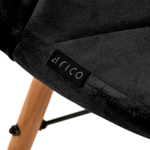 4Rico Cosmetic chair QS-186 black velvet (147836)