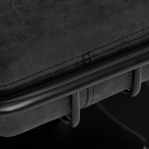 Gabbiano Katania Loft Old Leather hairdressing chair black (147876)