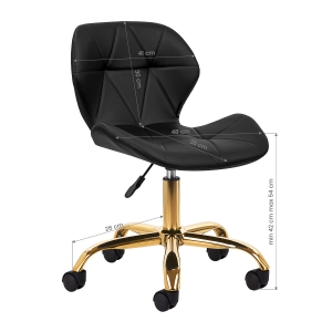 Cosmetic stool QS-06G black (150114)