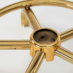 Cosmetic stool 6001-G gold white second category (154521)