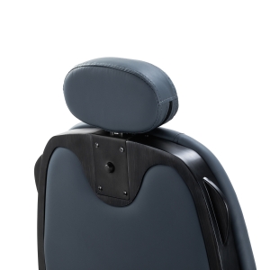 Gabbiano Francesco barber chair in graphite with brushed black frame (153413)