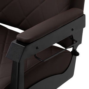 Gabbiano barber chair Bruno with black frame Brown  (153408)