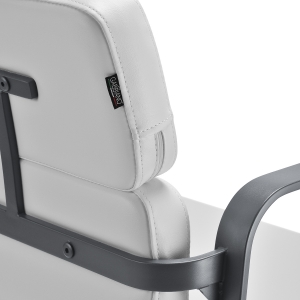 Gabbiano hairdressing chair Porto gray white (154140)