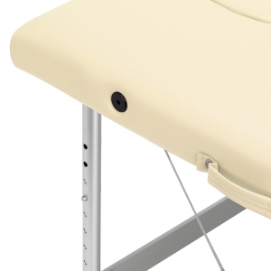 BALANCE aluminium folding massage table 2 segment cream (155270)