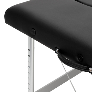 BALANCE aluminium folding massage table 2 segment black (155271)