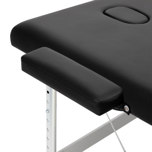 BALANCE aluminium folding massage table 3 segment black (155275)