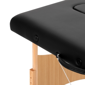 BALANCE wooden folding massage table 3 segment black (155277)