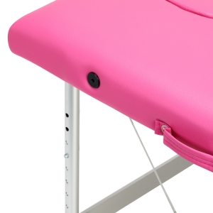 BALANCE aluminium folding massage table 2 segment pink (155282)