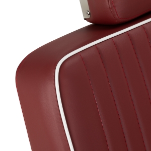 Gabbiano Visionerio barber chair red chrome frame (155244)