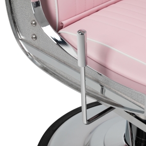 Gabbiano Visionerio barber chair pink chrome frame (155269)