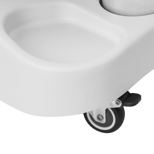 Azzurro shower tray with massager and white trolley (154355)