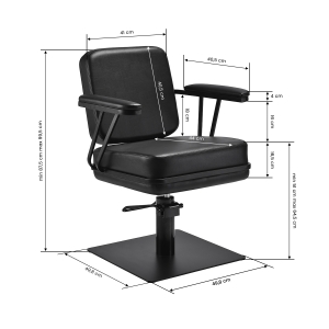 Gabbiano Madrid hairdressing chair black (154388)