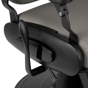 Barber chair Gabbiano Francesco grey with a black base (155769)