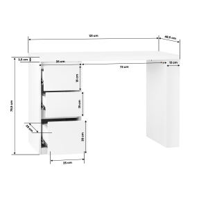 Cosmetic desk G031 white  (154327)