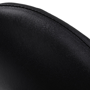 Cosmetic stool 6001 black with a black base (155811)