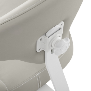 Cosmetic stool Azzurro 156-F bump-up grey (155915)