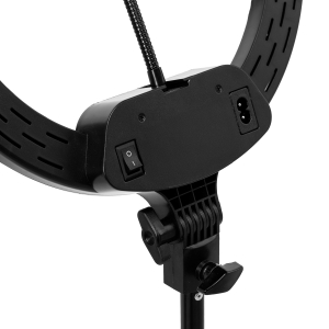 Lamp Ring Light 13"" 36W LED with stand black (131446)