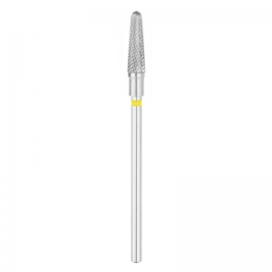 CARBON EXO PRO NAIL DRILL BIT ROUND CONE 4.0MM YL (138608)