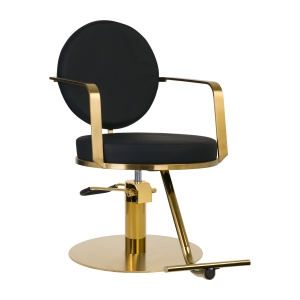 GABBIANO HAIRDRESSING CHAIR ARRAS BLACK GOLD (136679)