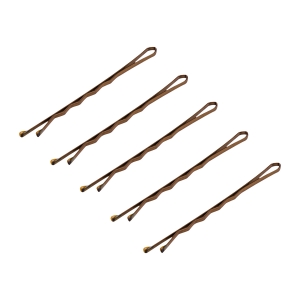 HAIRDRESSING PINS FOR HAIR 120 PCS E-57 5.6CM GOLD (137383)