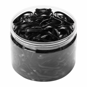 HAIR RUBBER BANDS - BLACK (144117)