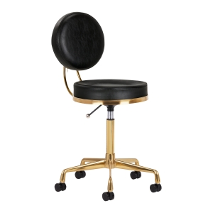 COSMETIC STOOL H5 GOLD BLACK (140259)