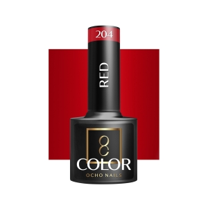 OCHO NAILS Hybrid nail polish red 204 -5 g (147370)