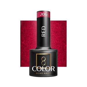 OCHO NAILS Hybrid nail polish red 206 -5 g (147372)