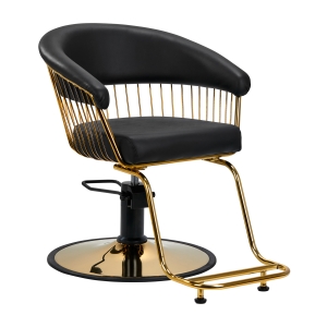 Gabbiano hairdressing chair Lille gold black (147324)