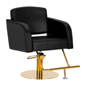 Hairdressing chair Gabbiano Turyn black gold (148034)