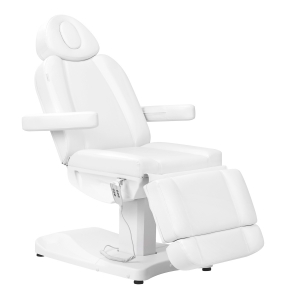 Electric cosmetic chair Azzurro 803D 3-motors white (148393)