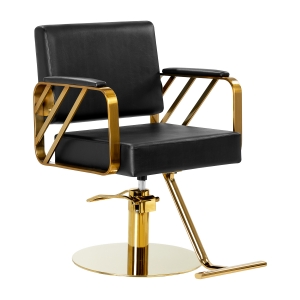 Gabbiano hairdressing chair Genua gold black (148036)