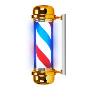 Illuminated plafond barber shop BB-02 gold large (148197)