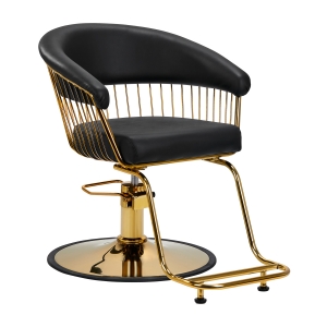 Hair System hairdressing chair Lile gold black (147955)