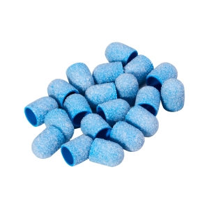 Exo blue med abrasive cap 10mm / 60 20pcs Hard Cap (149683)