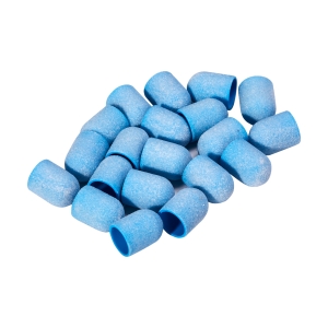 Exo blue med abrasive cap 10mm /220 20pcs Hard Cap (149686)