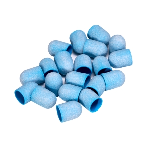 Exo blue med abrasive cap 13mm / 150 20pcs Hard Cap (149689)