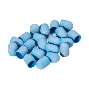 Exo blue med abrasive cap 13mm /220 20pcs Hard Cap (149690)