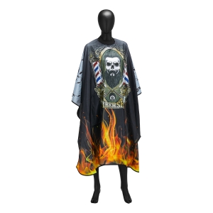 Barber hairdressing cape with elastic band J-455 (149388)