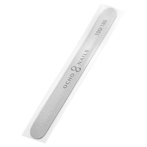 Ocho Nails straight file slim 100/180 1 pc. safe pack (150164)