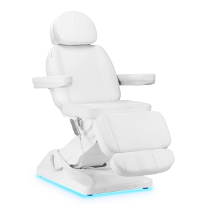 Electric cosmetic chair SILLON Luxury 3 motors white (150222)