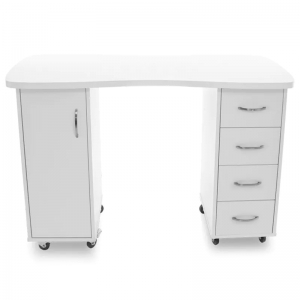 Desk 2027 white two cabinets  (149511)