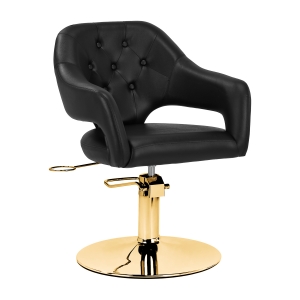 Hairdressing chair Gabbiano Parma Gold Black (137381)