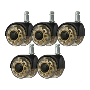 Roll Speed Duo press-on stool wheel set of 5 pieces (150184)
