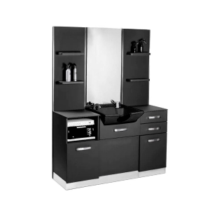 Gabbiano B085B hairdresser's console with washbasin black (153331)