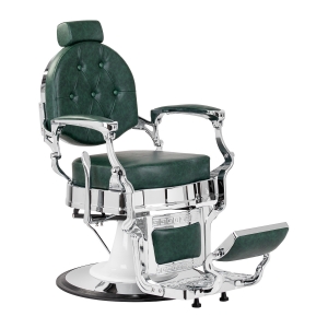 Barber chair Gabbiano President green Chrom (153446)