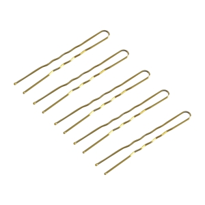 Hairdresser's hair bows E-57 120 pcs. 5.6 cm gold (150935)