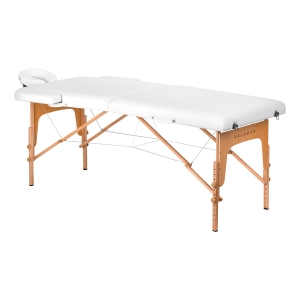 BALANCE wooden folding massage table 2 segment white (155272)