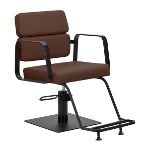 Gabbiano Porto hairdressing chair black chocolate (154172)