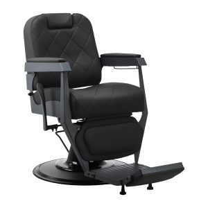 Gabbiano barber chair Bruno with graphite frame Black (153410)